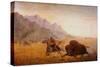 The Buffalo Hunter-Seth Eastman-Stretched Canvas