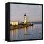 The Buffalo Main Lighthouse on the Buffalo River New York State-Joe Restuccia-Framed Stretched Canvas