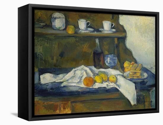 The Buffet, 1873/77-Paul Cézanne-Framed Stretched Canvas