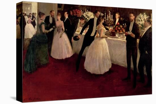 The Buffet, 1884-Jean Louis Forain-Stretched Canvas