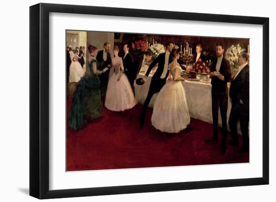 The Buffet, 1884-Jean Louis Forain-Framed Giclee Print