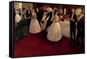 The Buffet, 1884-Jean Louis Forain-Framed Stretched Canvas