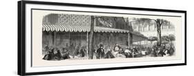 The Buffet at the Universal Exposition: Buffet around the Rotunda Panorama. Paris-null-Framed Giclee Print