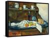 The Buffet-Paul Cézanne-Framed Stretched Canvas