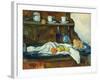 The Buffet-Paul Cézanne-Framed Giclee Print