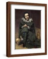 The Buffoon Calabacillas-Diego Velazquez-Framed Art Print