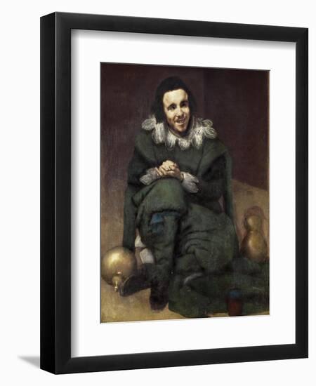 The Buffoon Calabacillas-Diego Velazquez-Framed Art Print