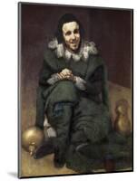 The Buffoon Calabacillas-Diego Velazquez-Mounted Art Print