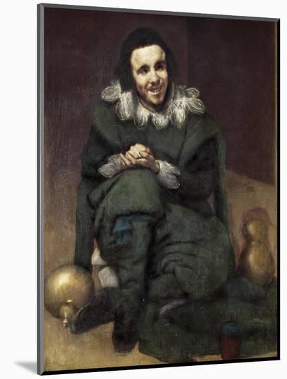 The Buffoon Calabacillas-Diego Velazquez-Mounted Art Print