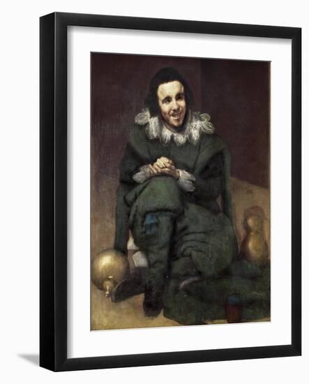 The Buffoon Calabacillas-Diego Velazquez-Framed Art Print