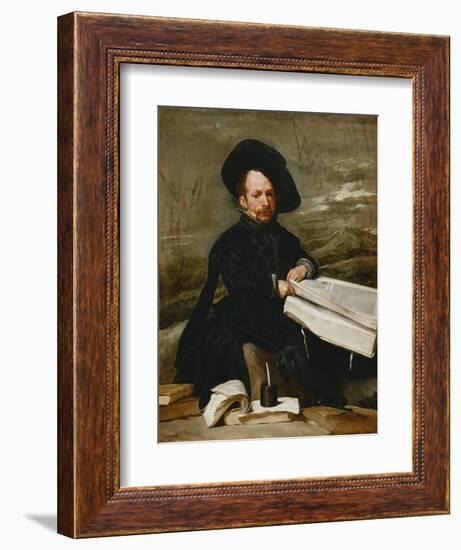 The Buffoon Diego De Acedo, the Cousin, Ca. 1644-Diego Velazquez-Framed Giclee Print