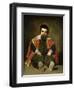 The Buffoon Sebastian De Morra, 1643-1649-Diego Velazquez-Framed Giclee Print