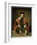 The Buffoon Sebastian De Morra, 1643-1649-Diego Velazquez-Framed Giclee Print