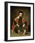 The Buffoon Sebastian De Morra, 1643-1649-Diego Velazquez-Framed Giclee Print