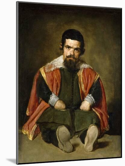 The Buffoon Sebastian De Morra, 1643-1649-Diego Velazquez-Mounted Giclee Print