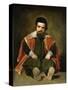 The Buffoon Sebastian De Morra, 1643-1649-Diego Velazquez-Stretched Canvas