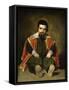 The Buffoon Sebastian De Morra, 1643-1649-Diego Velazquez-Framed Stretched Canvas
