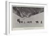 The Buffs Crossing the Lowari Pass-null-Framed Giclee Print