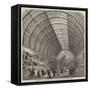The Building for the Manchester Exhibition of Art-Treasures, the Central Hall-null-Framed Stretched Canvas