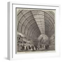 The Building for the Manchester Exhibition of Art-Treasures, the Central Hall-null-Framed Giclee Print