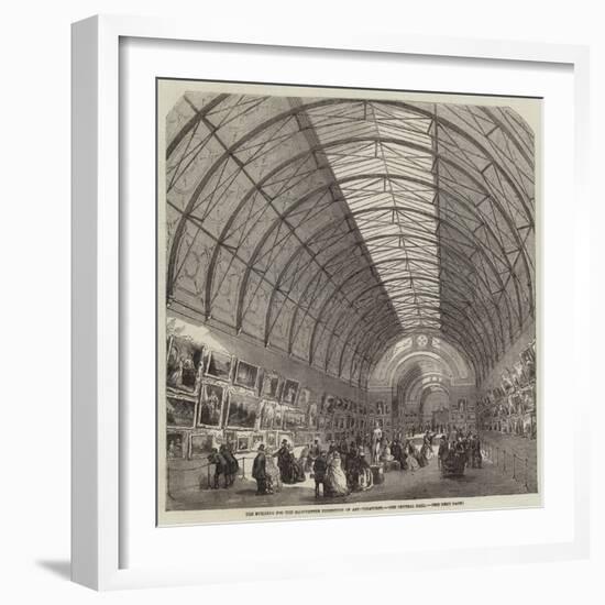 The Building for the Manchester Exhibition of Art-Treasures, the Central Hall-null-Framed Giclee Print