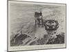 The Building of a New Lighthouse at Beachy Head-null-Mounted Giclee Print