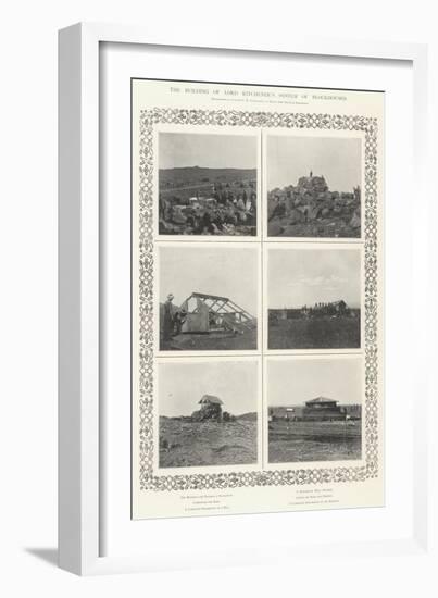 The Building of Lord Kitchener's System of Blockhouses-null-Framed Giclee Print