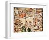 The Building of Mexico City, 16th Century-null-Framed Giclee Print