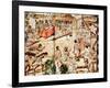 The Building of Mexico City, 16th Century-null-Framed Giclee Print