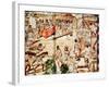 The Building of Mexico City, 16th Century-null-Framed Giclee Print