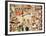 The Building of Mexico City, 16th Century-null-Framed Giclee Print