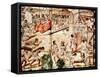 The Building of Mexico City, 16th Century-null-Framed Stretched Canvas