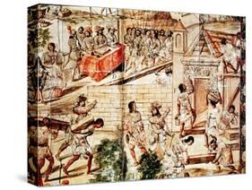 The Building of Mexico City, 16th Century-null-Stretched Canvas