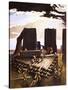 The Building of Stonehenge, an Imagined in 1978-Arthur Ranson-Stretched Canvas