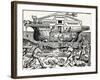 The Building of the Ark Superintended by Noah, (1493), 1903-Hartmannus Schedel-Framed Giclee Print