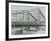 The Building of the New Chelsea Bridge, London, 1937-null-Framed Photographic Print