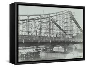 The Building of the New Chelsea Bridge, London, 1937-null-Framed Stretched Canvas