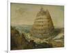 The Building of the Tower of Babel, 1568-Lucas van Valckenborch-Framed Giclee Print