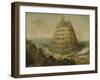 The Building of the Tower of Babel, 1568-Lucas van Valckenborch-Framed Giclee Print