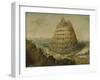 The Building of the Tower of Babel, 1568-Lucas van Valckenborch-Framed Giclee Print