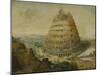 The Building of the Tower of Babel, 1568-Lucas van Valckenborch-Mounted Giclee Print