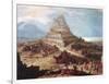 The Building of the Tower of Babel, 16th Century-null-Framed Giclee Print