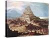 The Building of the Tower of Babel, 16th Century-null-Stretched Canvas