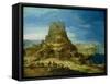 The Building of the Tower of Babel-Hendrick Van Cleve-Framed Stretched Canvas