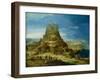 The Building of the Tower of Babel-Hendrick Van Cleve-Framed Giclee Print