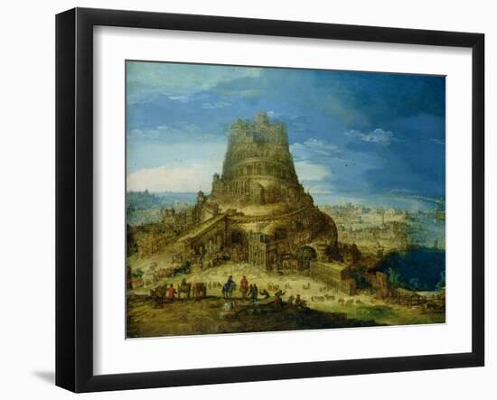 The Building of the Tower of Babel-Hendrick Van Cleve-Framed Giclee Print