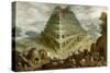 The Building of the Tower of Babel-Marten van Valckenborch-Stretched Canvas