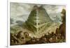 The Building of the Tower of Babel-Marten van Valckenborch-Framed Giclee Print