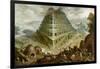 The Building of the Tower of Babel-Marten van Valckenborch-Framed Giclee Print