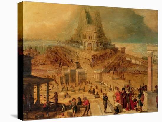 The Building of the Tower of Babel-Hendrick Van Cleve-Stretched Canvas